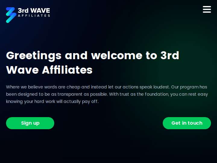 3rd Wave Affiliates website preview