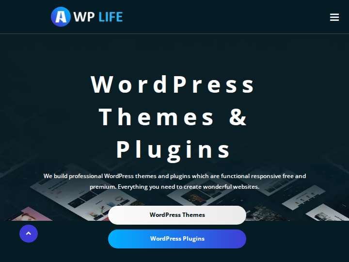 A WP Life website preview