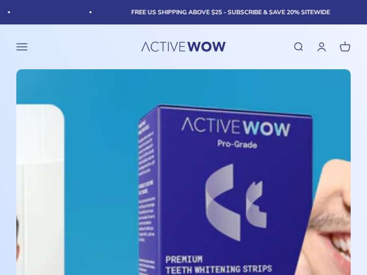 Active Wow website preview