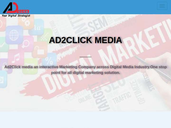 AD2Click Media website preview