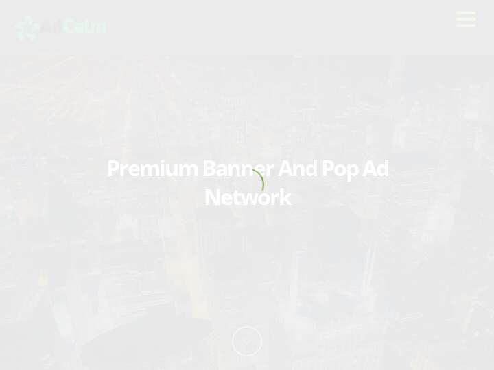 AdCalm website preview