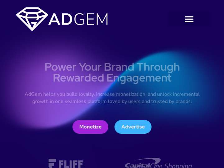 AdGem website preview