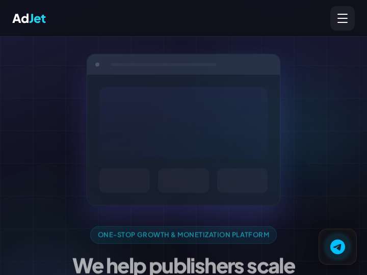 AdJet website preview
