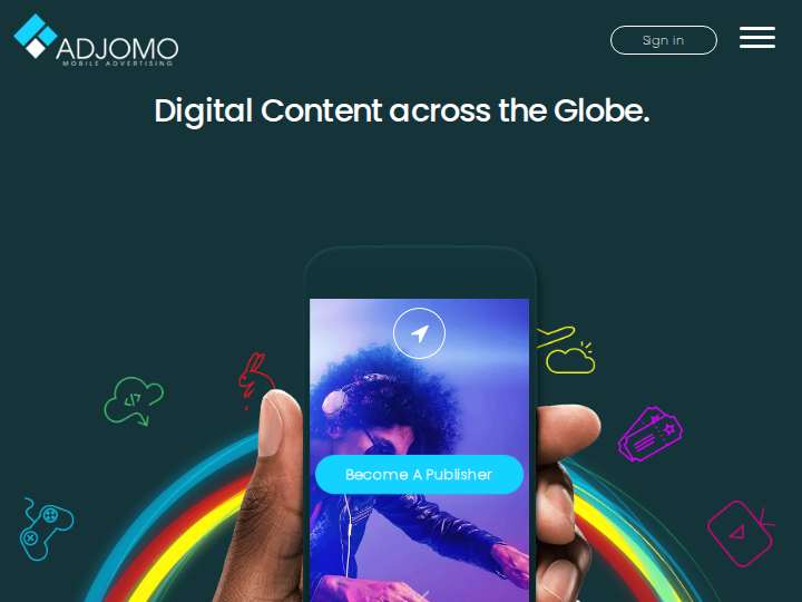 ADJOMO website preview