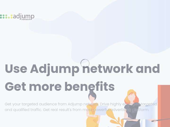 Adjump Network website preview