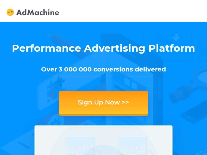 Admachine.co website preview