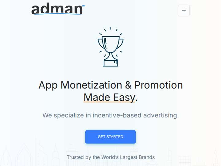 AdMantum website preview