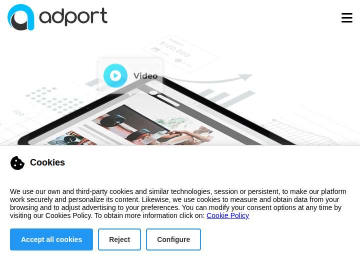 Adport website preview