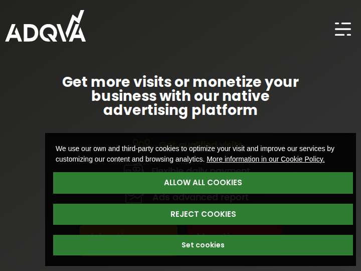 Adqva website preview