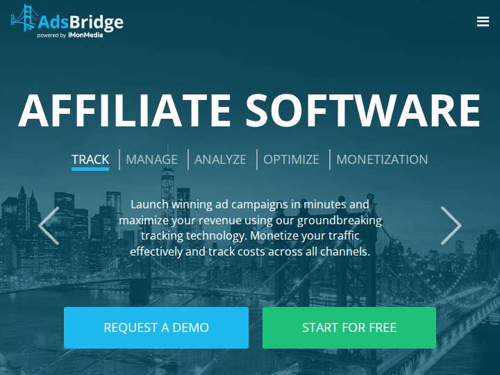 AdsBridge Referral Program website preview