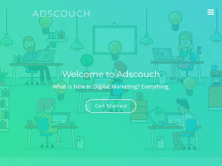 Adscouch website preview