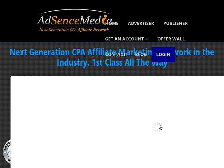 AdSenceMedia website preview