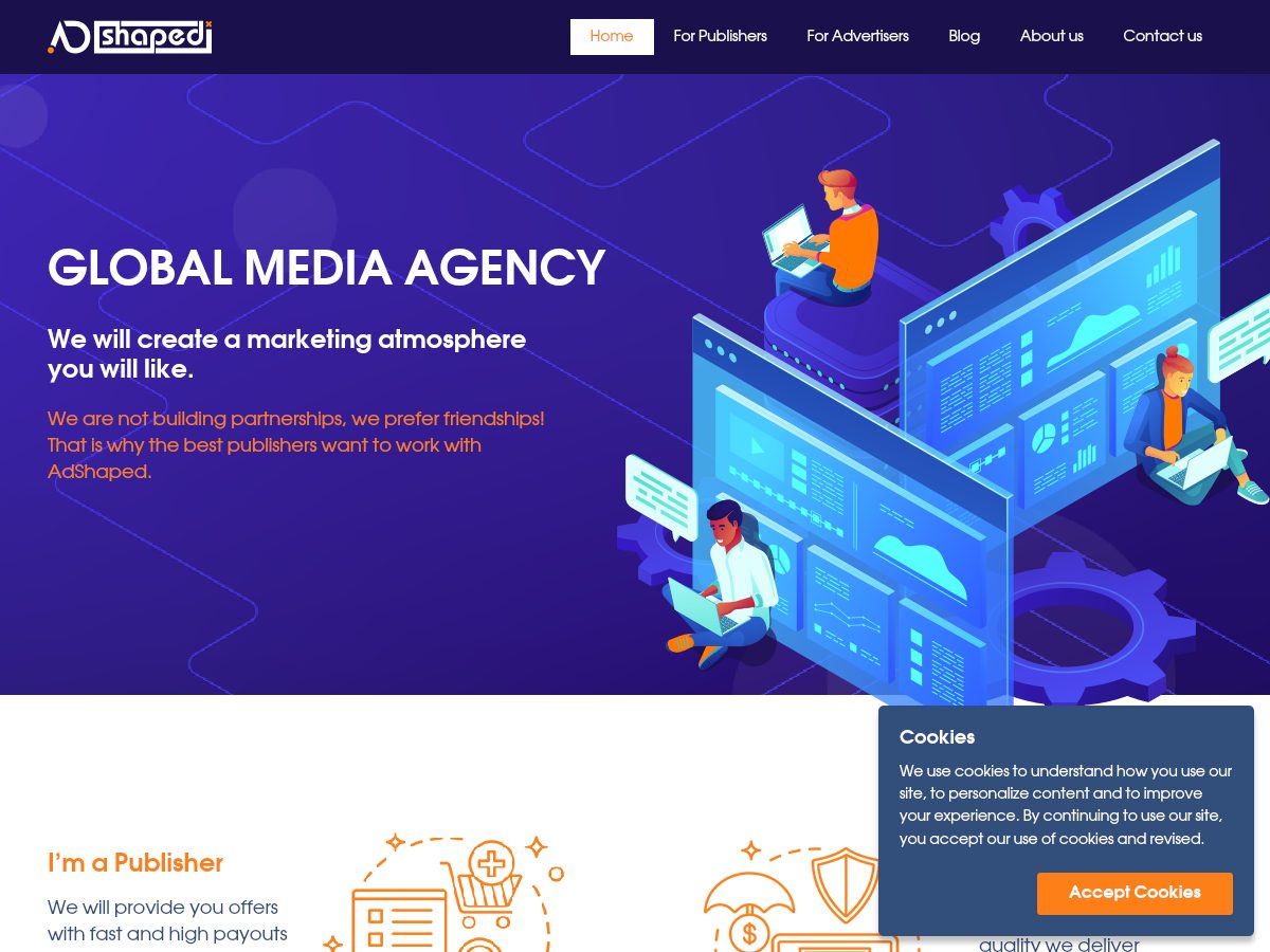 AdShaped website preview