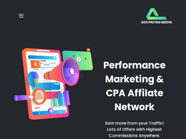 AdsPaying Media website preview