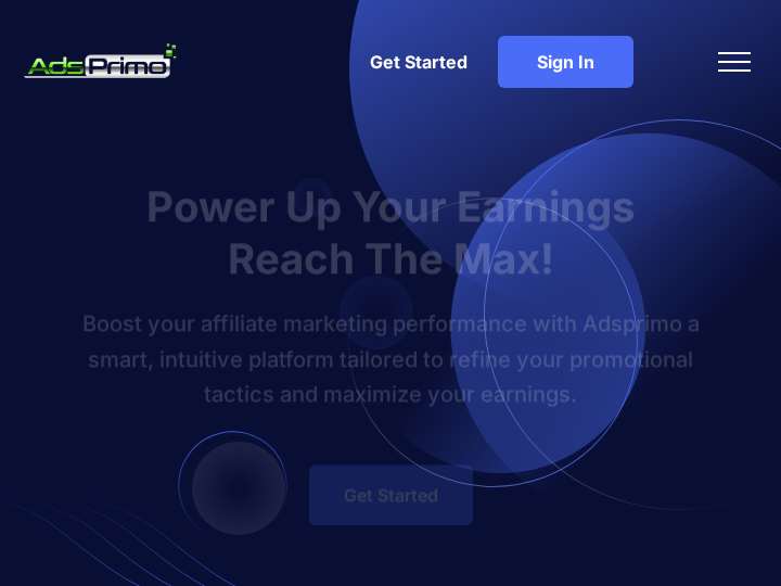 AdsPrimo website preview