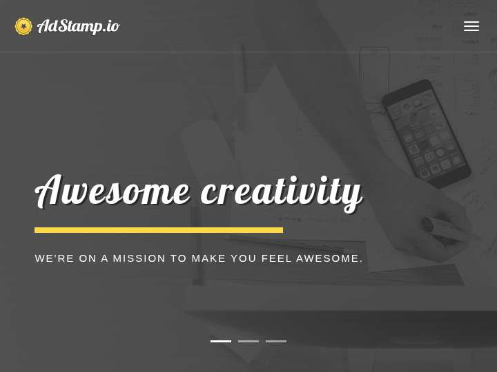 Adstamp website preview