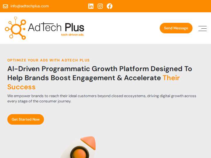 AdTech Plus website preview