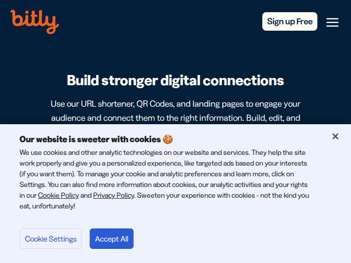 Advertising Results website preview