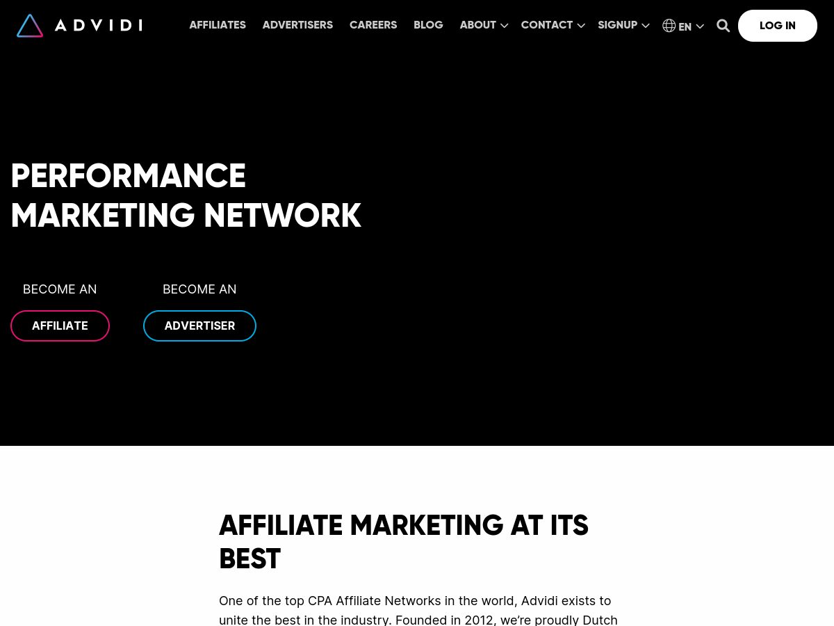 Advidi website preview