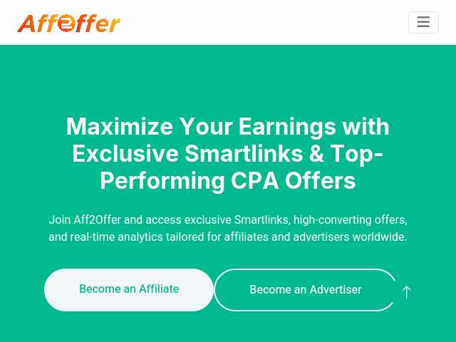 Aff2Offer website preview