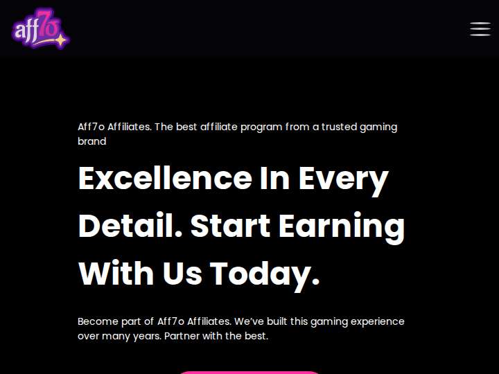 Aff7o Affiliates website preview