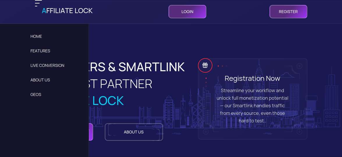 AffiliateLock website preview