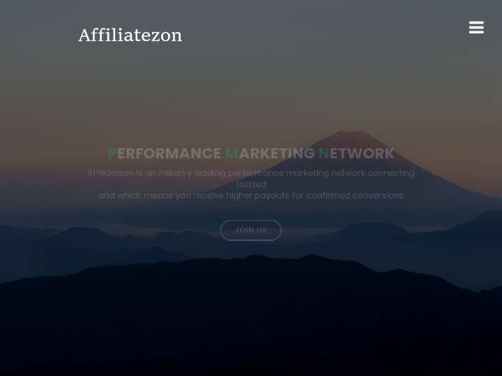 Affiliatezon website preview