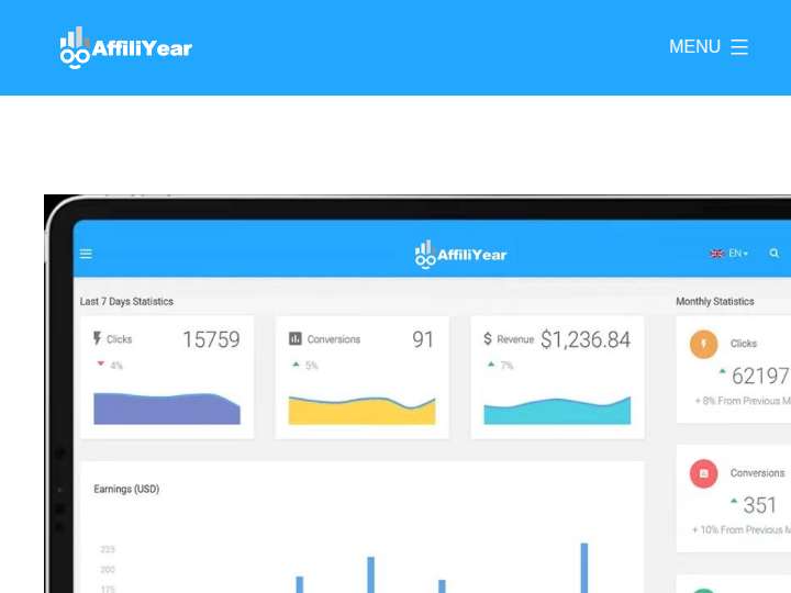 Affiliyear website preview