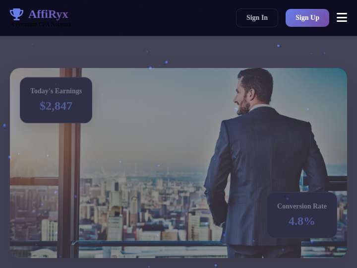 AffiRyx website preview