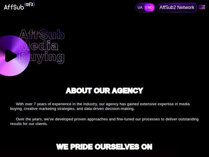 Affsub2 website preview