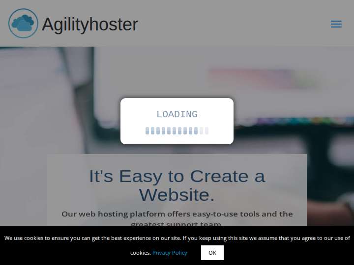 Agilityhoster website preview