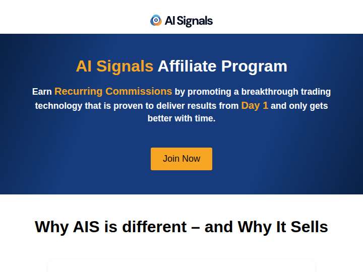 AI Signals Partners website preview