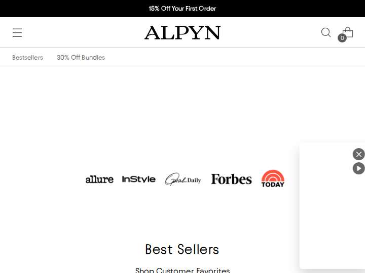 Alpyn Beauty website preview