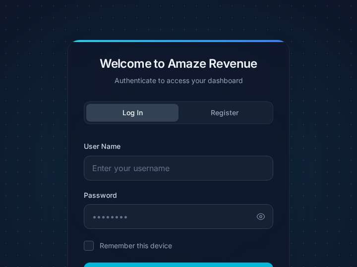 Amaze Revenue website preview