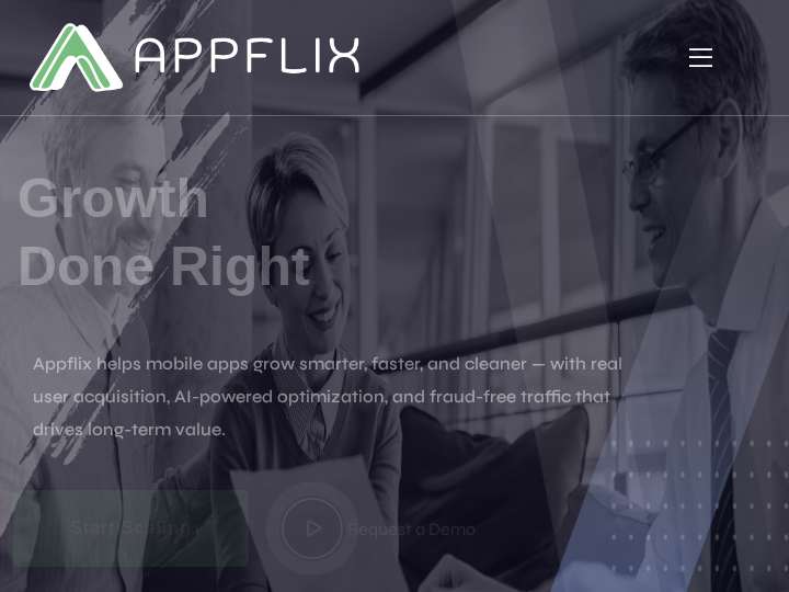 Appflix Media website preview