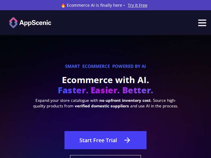AppScenic Affiliate Program website preview