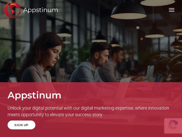 Appstinum website preview