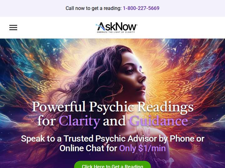 AskNow website preview