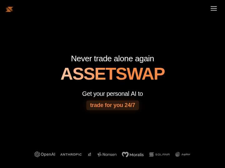 AssetSwap AI Affiliate Program website preview