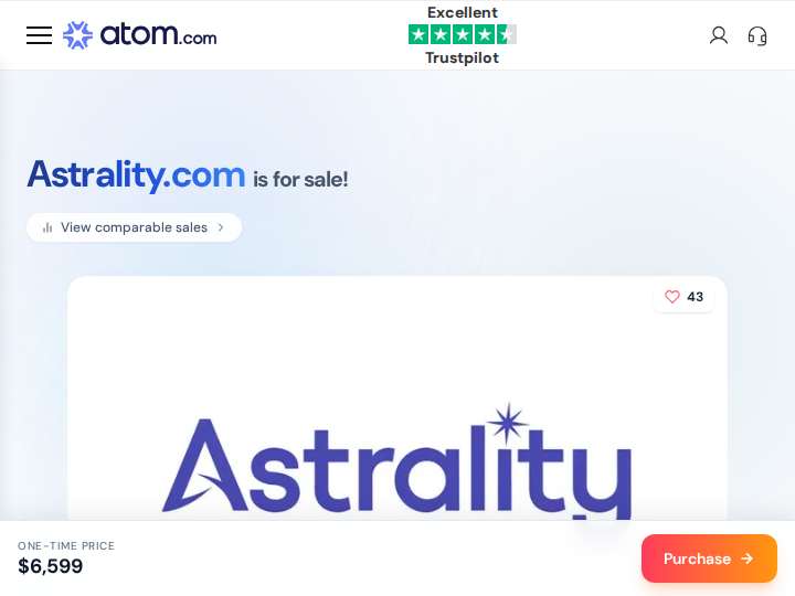 Astrality website preview