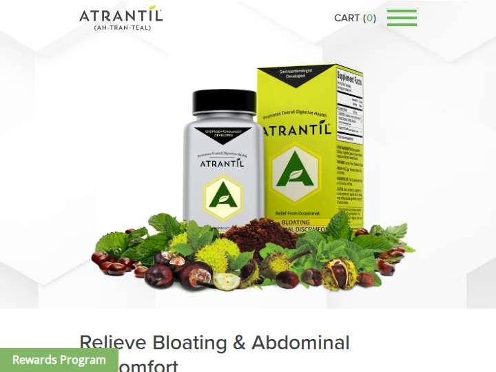 Atrantil website preview