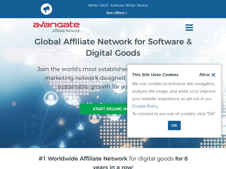 Avangate Affiliate Network website preview