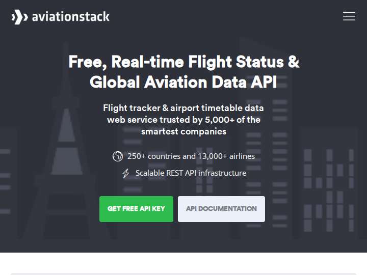 Aviationstack Affiliate Program website preview