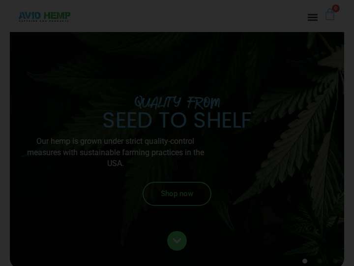 Avid Hemp website preview