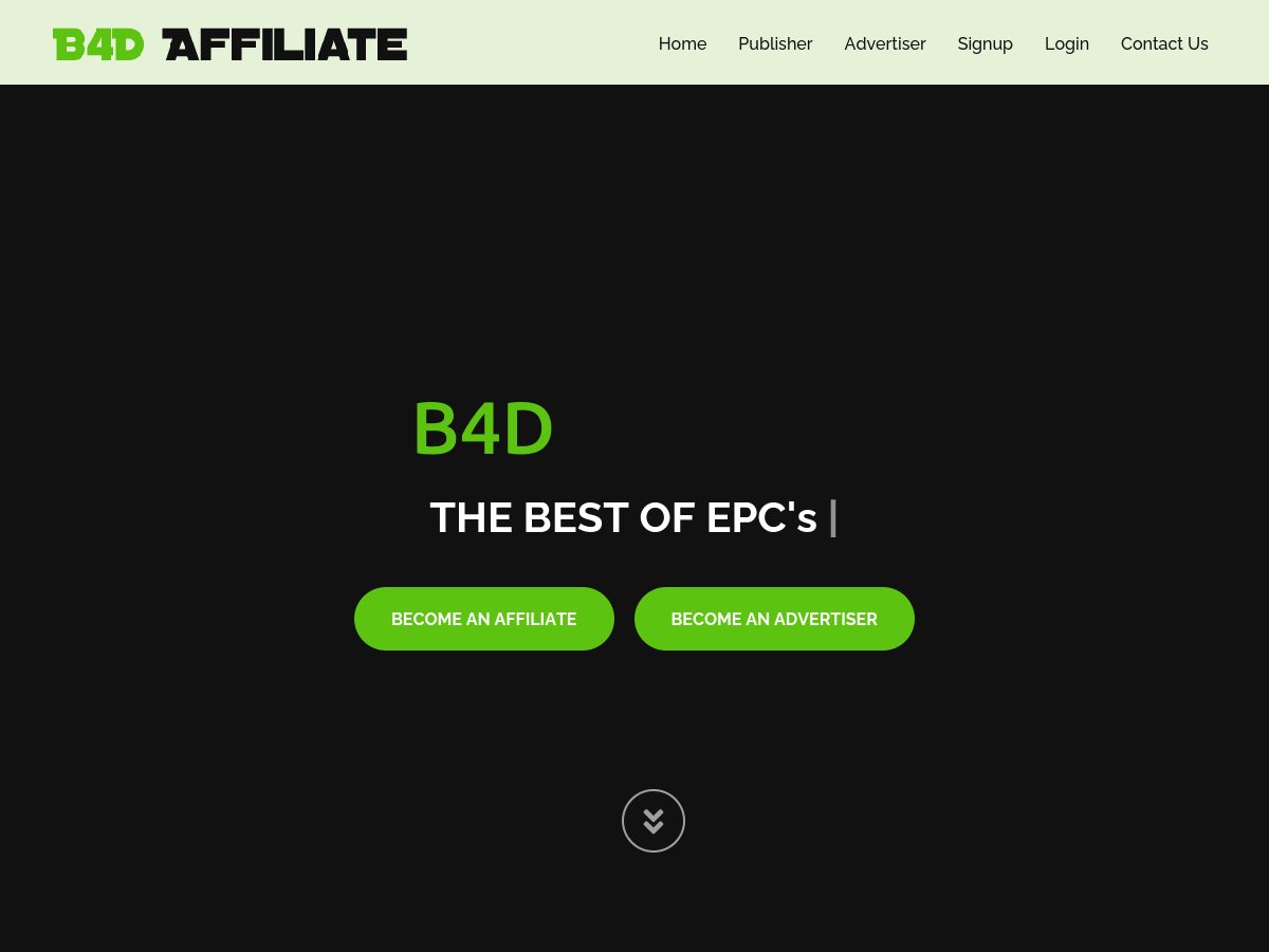 B4D Affiliate website preview