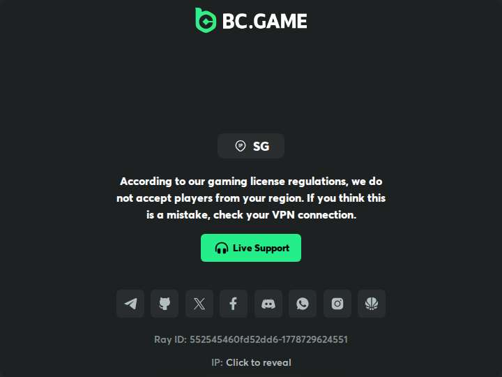 BC.Game Affiliates website preview