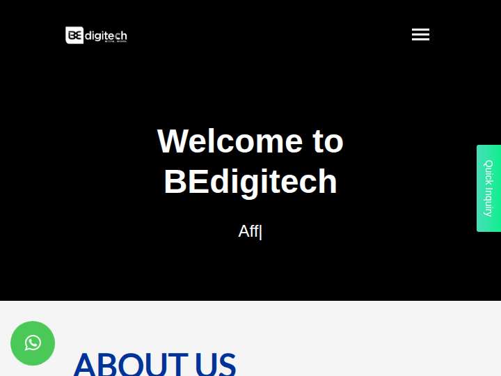 BEdigitech website preview