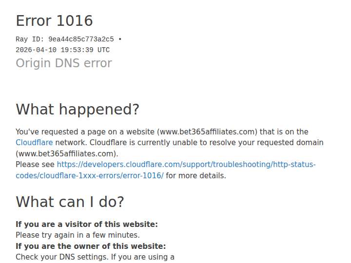 Bet365 Affiliates website preview