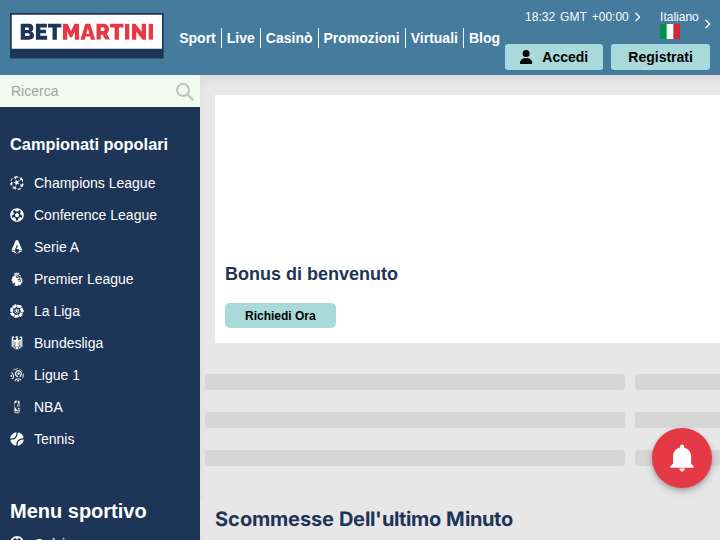 BetMartini Affiliates website preview