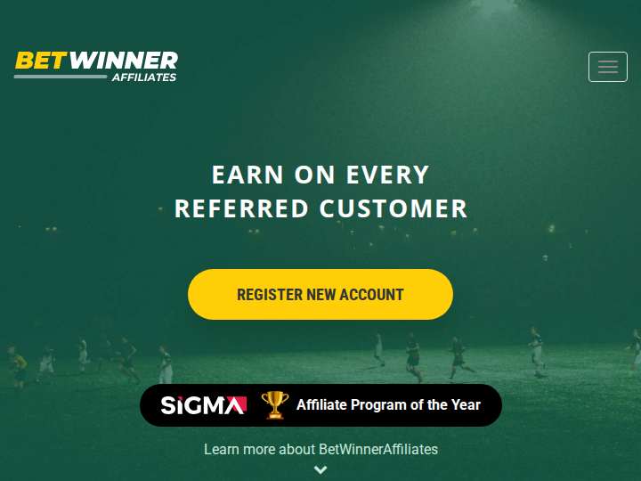 BetWinner Affiliates website preview